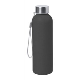 Sticla sport, 600 ml, ø63×213 mm, Everestus, 20FEB8293, Bambus, Plastic LDPE, Negru