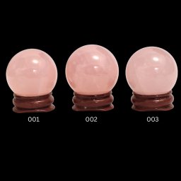 Sfera din Cuart Roz Natural - 35-35 x 38-38 mm - Vibratia Blandetii si a Echilibrului Interior - 1 Buc