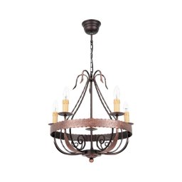 Lustra cu lant LOARA 5xE14/60W/230V