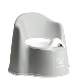 Olita cu protectie spate Potty Chair Grey / White