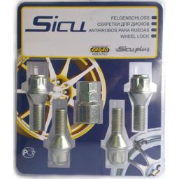 Set prezoane/piulite (antifurt) Sicu SICU-LM-215L-M12x1.25