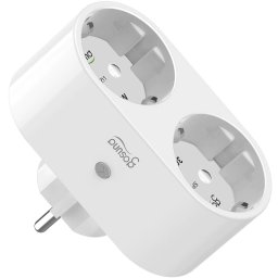 Priza inteligenta dubla Gosund SP211 cu monitorizare consum, compatibila Alexa si Google Assistant, Android/iOS Wireless, 16A, protectie copii
