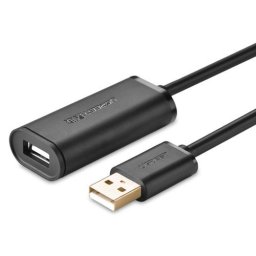 Cablu de extensie activ cu repetor si chipset 5 m negru Ugreen