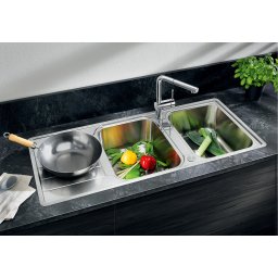 BLANCO CLASSIMO 8-IF reversibila, finisaj inox periat si excentric