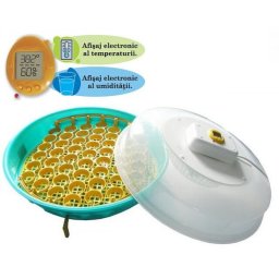 Incubator Electric IO-103TH pentru Ouă – Întoarcere Simultană, Afișaj Temperatură & Umiditate, Control Automat & Capac Transparent