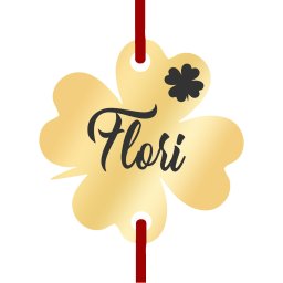 Martisor Bratara Inox Trifoi Auriu Nume Flori