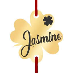 Martisor Bratara Inox Trifoi Auriu Nume Jasmine