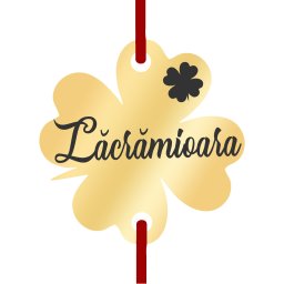 Martisor Bratara Inox Trifoi Auriu Nume Lacramioara