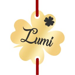 Martisor Bratara Inox Trifoi Auriu Nume Lumi