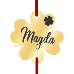 Martisor Bratara Inox Trifoi Auriu Nume Magda
