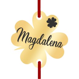 Martisor Bratara Inox Trifoi Auriu Nume Magdalena