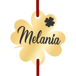 Martisor Bratara Inox Trifoi Auriu Nume Melania