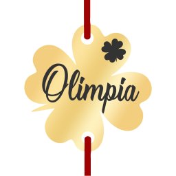 Martisor Bratara Inox Trifoi Auriu Nume Olimpia