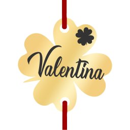 Martisor Bratara Inox Trifoi Auriu Nume Valentina