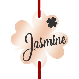 Martisor Bratara Inox Trifoi Rose Gold Nume Jasmine
