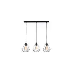 Lustră pe cablu DIAMENT MINI 3xE27/60W/230V