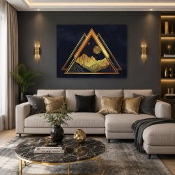 Tablou Canvas Golden Symbols