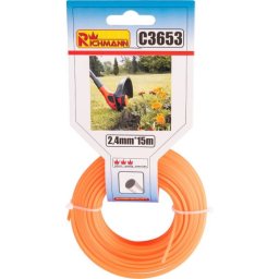 Fir rezerva motocoasa, trimmer, 2.4 mm x 15 m, Richmann