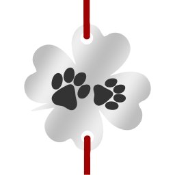 Martisor Bratara Inox Trifoi Argintiu Iubitoare de Animale