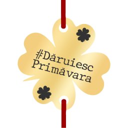 Martisor Bratara Inox Trifoi Auriu Daruiesc Primavara