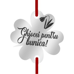 Martisor Bratara Inox Trifoi Argintiu Ghiocei pentru Bunica
