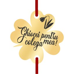Martisor Bratara Inox Trifoi Auriu Ghiocei pentru Colega