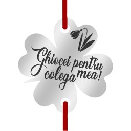 Martisor Bratara Inox Trifoi Argintiu Ghiocei pentru Colega