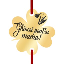 Martisor Bratara Inox Trifoi Auriu Ghiocei pentru Mama
