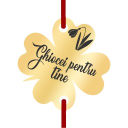 Martisor Bratara Inox Trifoi Auriu Ghiocei pentru tine