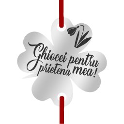 Martisor Bratara Inox Trifoi Argintiu Ghiocei pentru Prietena