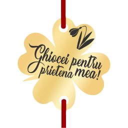 Martisor Bratara Inox Trifoi Auriu Ghiocei pentru Prietena