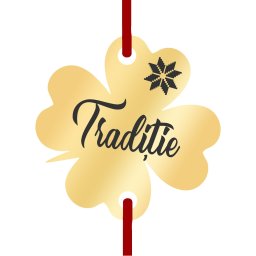 Martisor Bratara Inox Trifoi Auriu Traditie