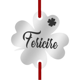 Martisor Bratara Inox Trifoi Argintiu Trifoias Fericire