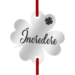 Martisor Bratara Inox Trifoi Argintiu Trifoias Incredere