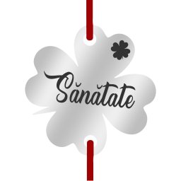 Martisor Bratara Inox Trifoi Argintiu Trifoias Sanatate