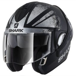 Cască Moto Modulară SHARK EVOLINE S3 TIXIER · Negru / Gri
