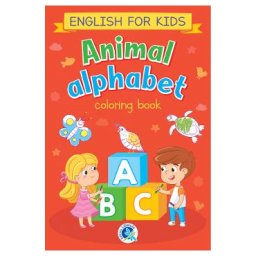 Animal alphabet. English for kids: Carte de colorat