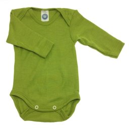 Body din lână merinos și mătase - Green, Cosilana