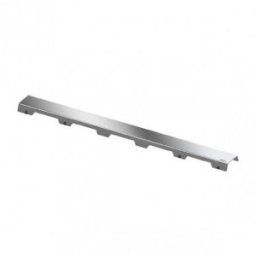 Grila ornament TECE de 700 mm, rectilinie "steel ll" inoxidabil lucios
