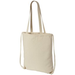 Saculet cu snur, Everestus, 20IAN1213, Natur, Bumbac 240 grame/mp