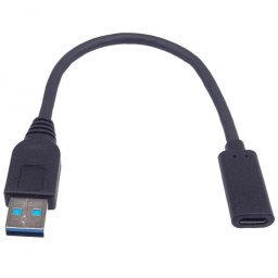 Adaptor USB 3.1-A la USB-C T-M 20cm, kur31-17