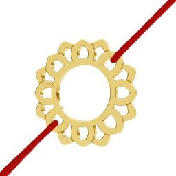 Martisor Bratara Argint 925 Placat Aur 24K Floricica