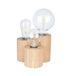 Spot-Light 2266374 - Lampă de masă VINCENT 3xE27/15W/230V, stejar