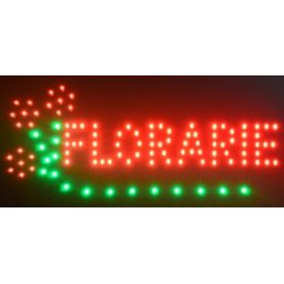 Reclama LED - FLORARIE - de interior, 48 x 25 cm