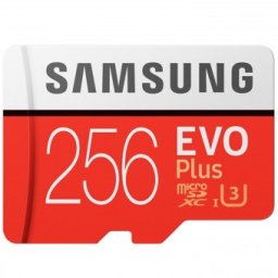 Card de memorie Samsung MicroSDXC EVO Plus, 256GB, Class 10, UHS-1 + Adaptor