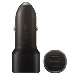 Incarcator auto rapid Samsung Fast Charging 15W, Dual USB 2.0, 2 A, Black
