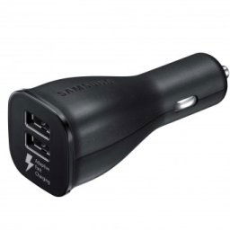 Incarcator auto rapid Samsung Dual USB 2.0, cablu USB Type-C, 2000 mAh, Black