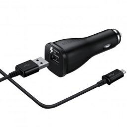 Incarcator Auto Rapid Samsung (9V) 1.67 A, cablu USB Type-C, Negru