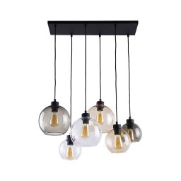 TK Lighting 2164 - Lustră pe cablu CUBUS 6xE27/60W/230V