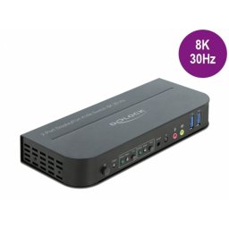Switch KVM DisplayPort 8K30Hz cu USB 3.0 si Audio, Delock 11482